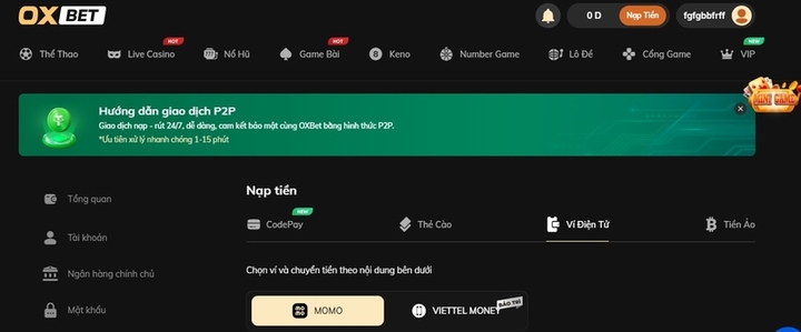 Hướng dẫn các bước tham gia cá cược tại OXBET