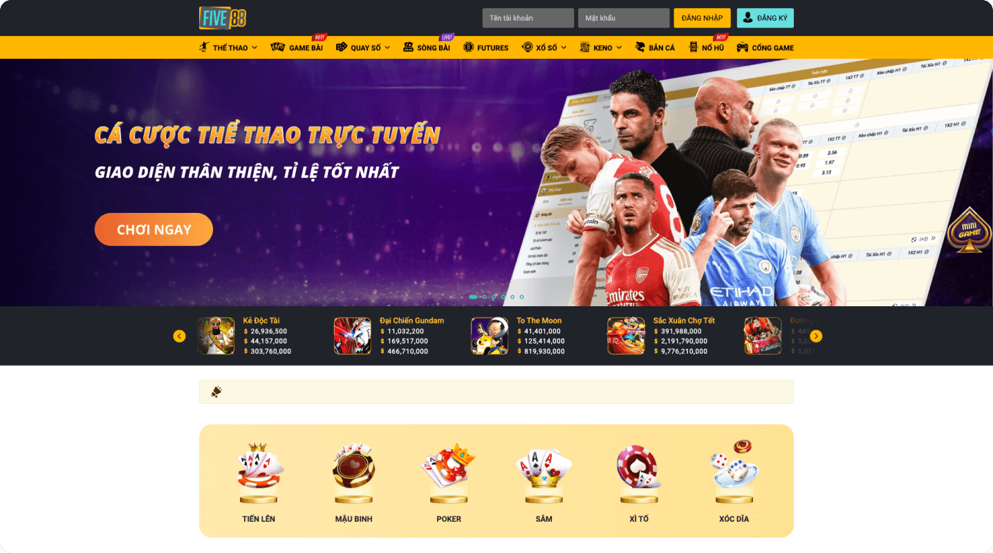 Five88 mobi được tin tưởng giới thiệu bởi nhà cái uy tín 79