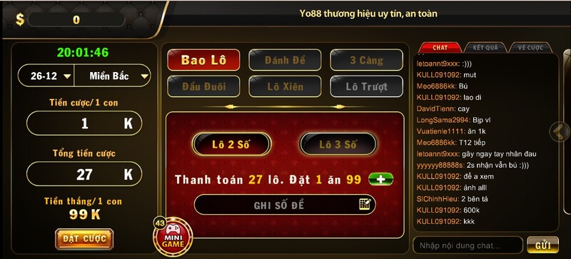 Danh sách Game Yo88 Club hot